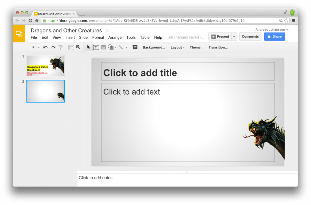 Google Slide pour vos présentations Centre de formation dédié au