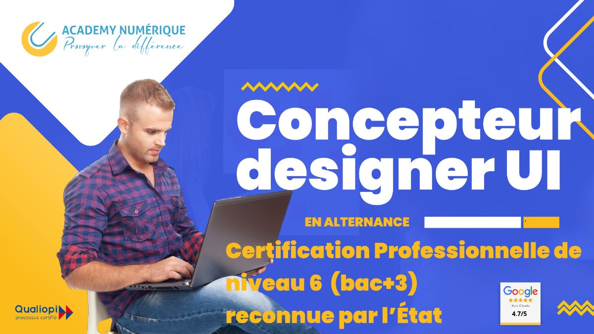 formation concepteur designer UI bac+3 en alternance en distanciel