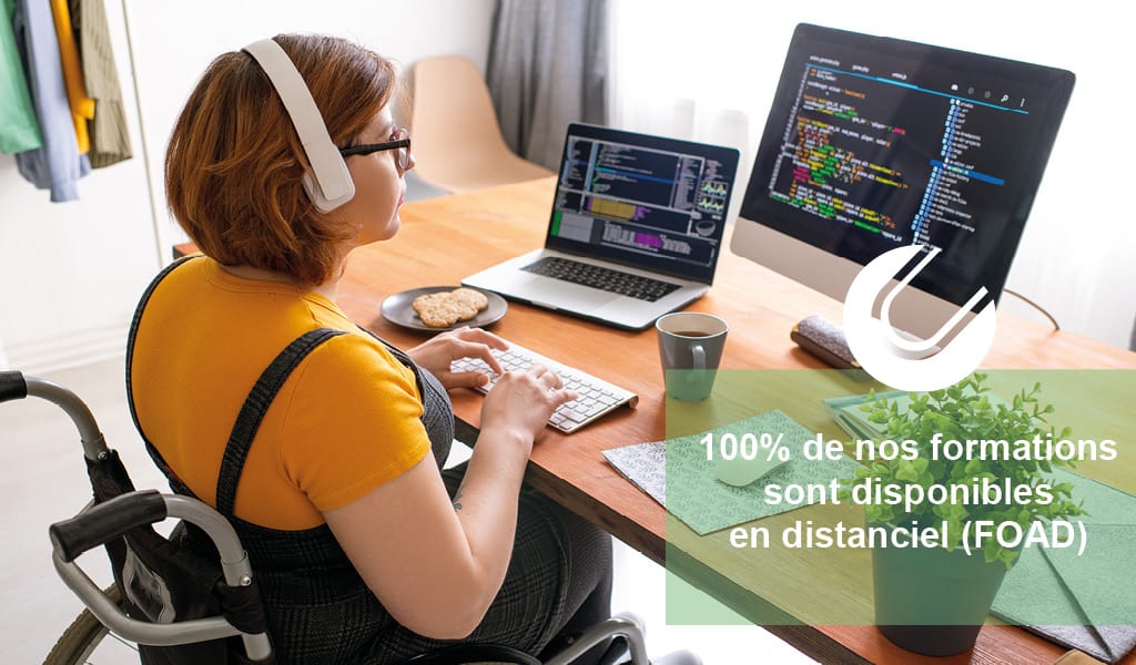 100% de nos formations sont disponibles en distanciel