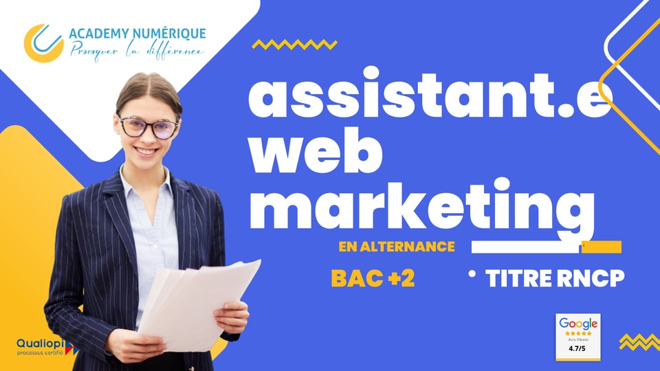 Formation assistant web marketing